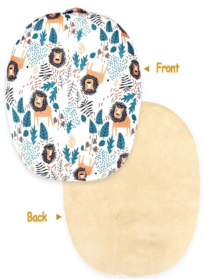 SWESEN Newborn Lounger Cover, 1 Pack Soft Removable Slipcovers for Infant Lounger, Cozy Baby Lounger Cover for Boys and Girls, Covers Only, Lion - Image 5